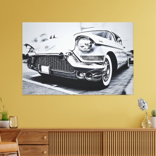 Classic Cadillac - Vintage Automobilindustrie Leinwanddruck (Insitu (Wohnzimmer))