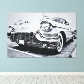 Classic Cadillac - Vintage Automobilindustrie Leinwanddruck (Insitu (Holzboden))