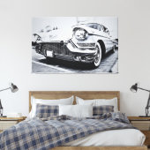 Classic Cadillac - Vintage Automobilindustrie Leinwanddruck (Insitu (Schlafzimmer))
