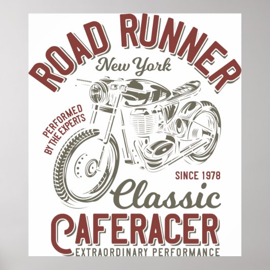 Classic Cafe Racer Poster (Vorne)