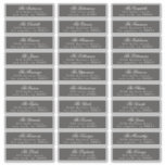 Classic Calligraphy Dark Gray Guest Address Label<br><div class="desc">Classic Calligraphy Dark Gray Guest Address Aufkleber - Frag mir,  wenn Sie Fragen haben</div>