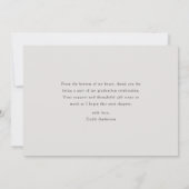 Classic Calligraphy Graduation Photo Dankeskarte (Rückseite)