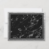 Classic Calligraphy Wedding Dankeschön Card Dankeskarte (Rückseite)