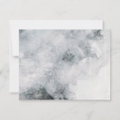 Classic Calligraphy Wedding Dankeschön Card Dankeskarte (Rückseite)