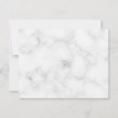 Classic Calligraphy Wedding Dankeschön Card Dankeskarte (Rückseite)