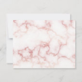 Classic Calligraphy Wedding Dankeschön Card Dankeskarte (Rückseite)