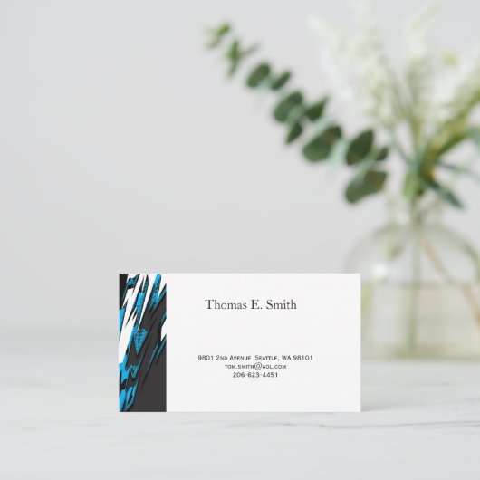 Classic Calling Card Telefonnummerkarte (Stehend Vorderseite)