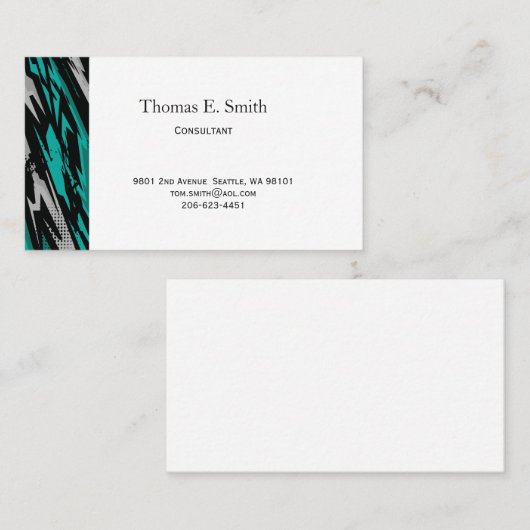 Classic Calling Card Telefonnummerkarte (Vorne/Hinten)