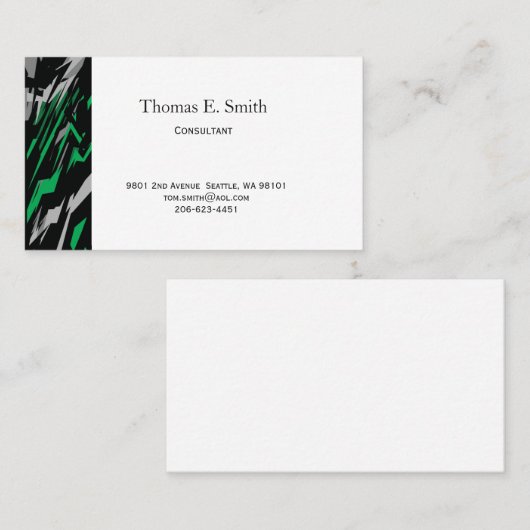 Classic Calling Card Telefonnummerkarte (Vorne/Hinten)