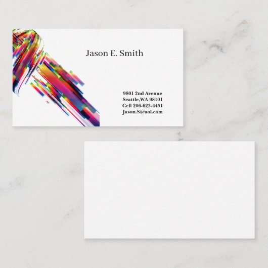 Classic Calling Card Telefonnummerkarte (Vorne/Hinten)