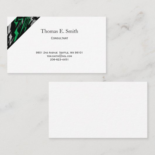 Classic Calling Card Telefonnummerkarte (Vorne/Hinten)