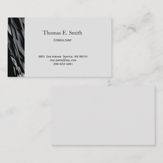 Classic Calling Card Telefonnummerkarte (Vorne/Hinten)