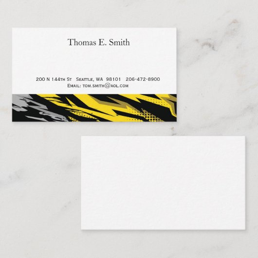 Classic Calling Card Telefonnummerkarte (Vorne/Hinten)