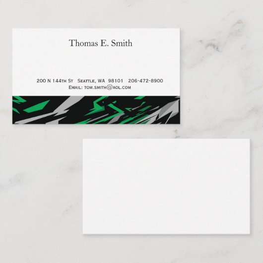 Classic Calling Card Telefonnummerkarte (Vorne/Hinten)