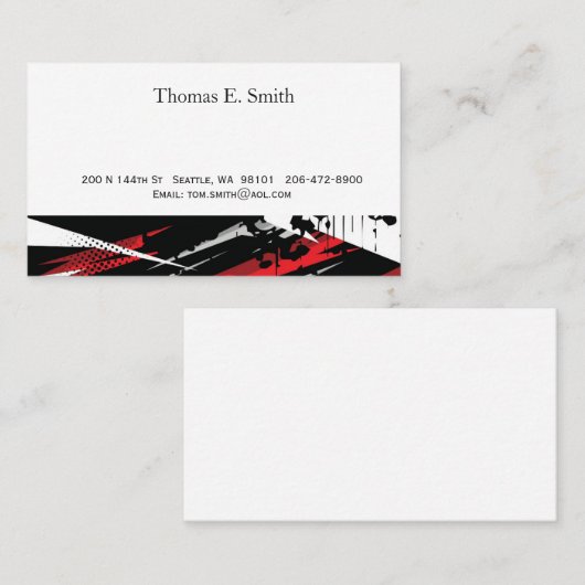 Classic Calling Card Telefonnummerkarte (Vorne/Hinten)