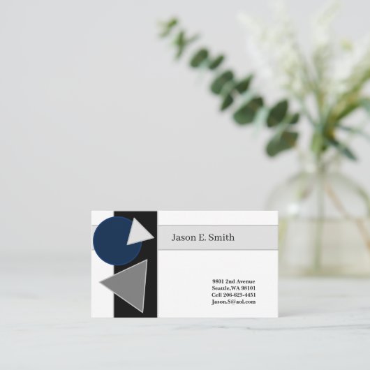 Classic Calling Card Telefonnummerkarte (Stehend Vorderseite)