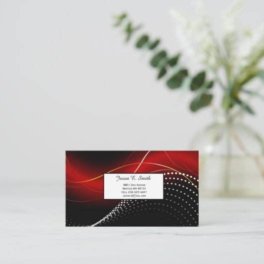 Classic Calling Card Telefonnummerkarte (Stehend Vorderseite)