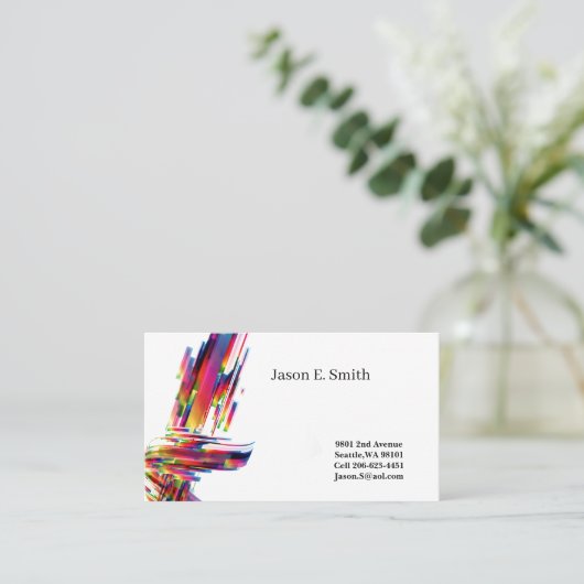 Classic Calling Card Telefonnummerkarte (Stehend Vorderseite)