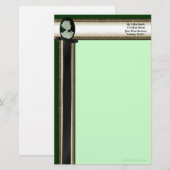 Classic Cameo (Jade/Green) Briefpapier (Vorne/Hinten)