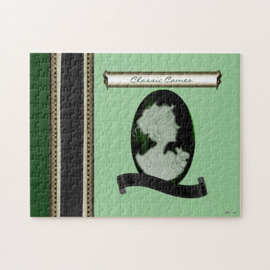 Classic Cameo (Jade/Green) Puzzle (Horizontal)