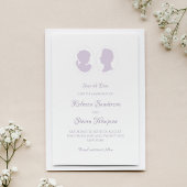 Classic Cameo Regency Lila Wedding Save The Date