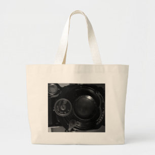 Classic Camera Print Jumbo Stoffbeutel