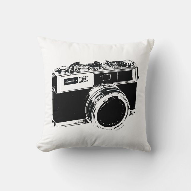Classic Camera Street Art Cushion Kissen (Vorderseite)