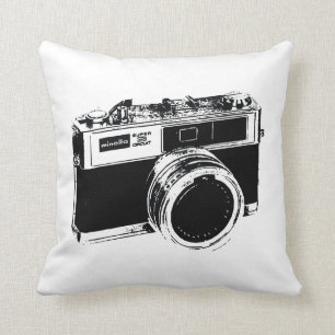 Classic Camera Street Art Cushion Kissen