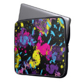 Classic Camouflage: Nahtloses Vintages Muster Laptopschutzhülle (Vorderseite Links)