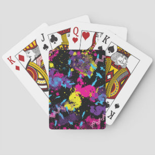 Classic Camouflage: Nahtloses Vintages Muster Spielkarten