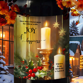 Classic Candles Mistletoe Weinetikett