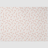 Classic Candy Cane Red Stars Weihnachten Seidenpapier (Vorderseite)