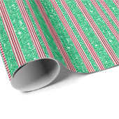 Classic Candy Cane Weihnachtswrapping Paper Geschenkpapier (Rolleneckpunkt)