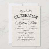 Classic Canva Double Birthday Party Einladung (Vorderseite)