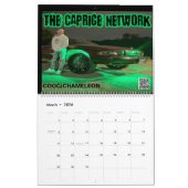 Classic Caprice & Impala Box Bubble & Donk Car Cal Kalender (Mär 2026)