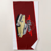 Classic Car 1954 Strandtuch (Vorderseite)