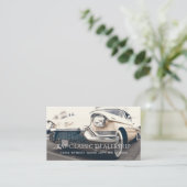 Classic Car, Auto Dealership Business Card Visitenkarte (Stehend Vorderseite)