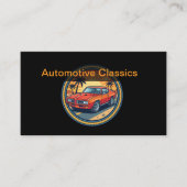 Classic Car Automotive Theme Business Cards Visitenkarte (Vorderseite)