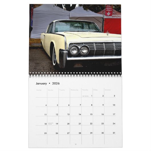 Classic Car Calendar Kalender (Jan 2026)