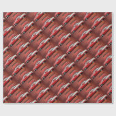 Classic Car Chevy Bel Air Vintages Dodge Geschenkpapier (Flach)