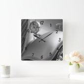 Classic Car Clock Quadratische Wanduhr (Zuhause)
