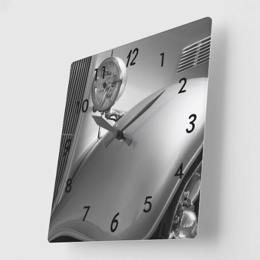 Classic Car Clock Quadratische Wanduhr (Winkel)