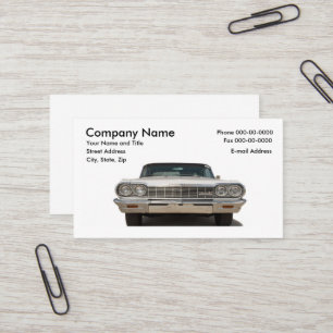 Classic Car Collector Business Card Visitenkarte