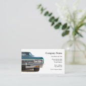 Classic Car Collector Business Card Visitenkarte (Stehend Vorderseite)