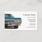 Classic Car Collector Business Card Visitenkarte (Vorderseite)
