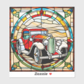 Classic Car Custom-Cut Vinyl Sticker (Blatt)