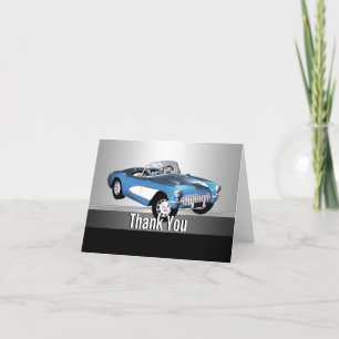 Classic Car Danke Cards