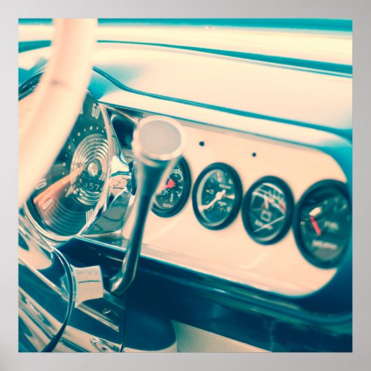 Classic Car Dash Poster (Vorne)