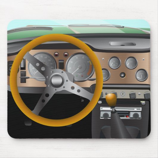 Classic Car Dashboard Mousepad (Vorne)