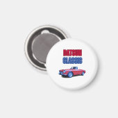 Classic Car Datsun Fairlady Magnet (Vorderseite/Rückseite)
